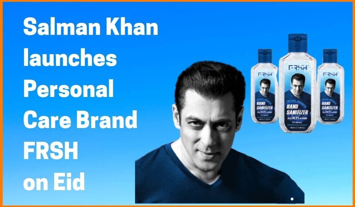 Salman Khan launches Personal Care Brand FRSH with Sanitizer as First Product