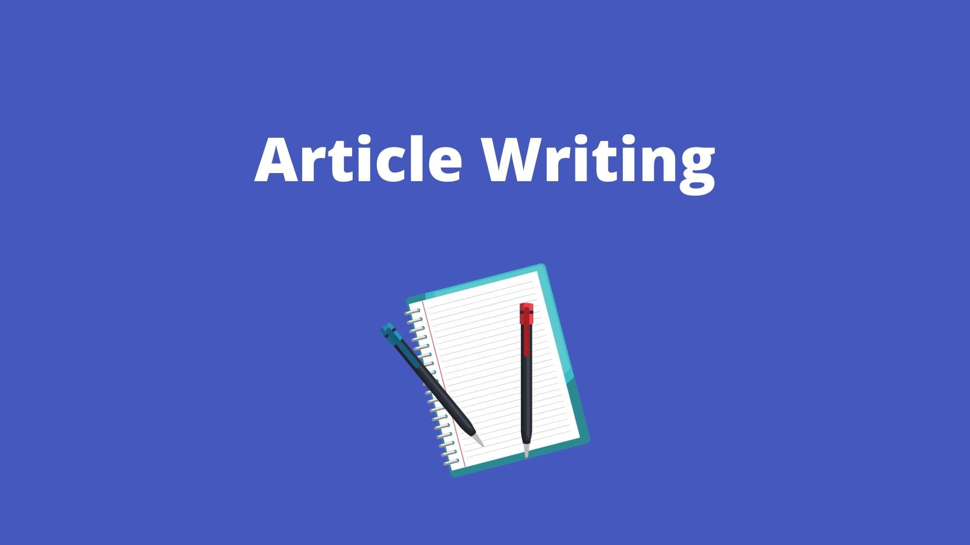 Article writing- home based business idea