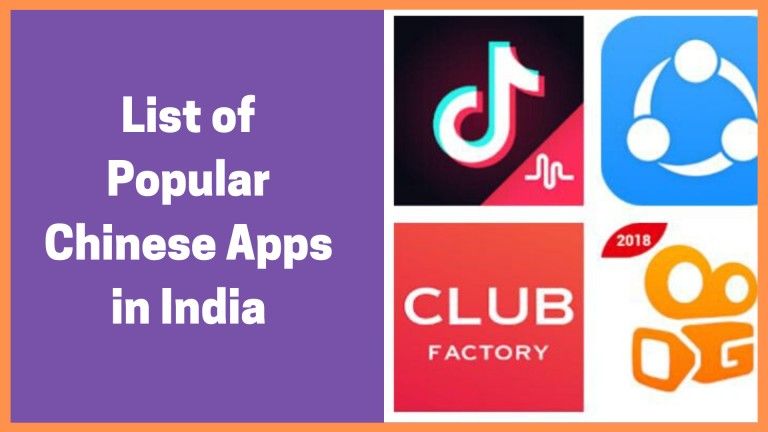 List of Popular Chinese Apps in India