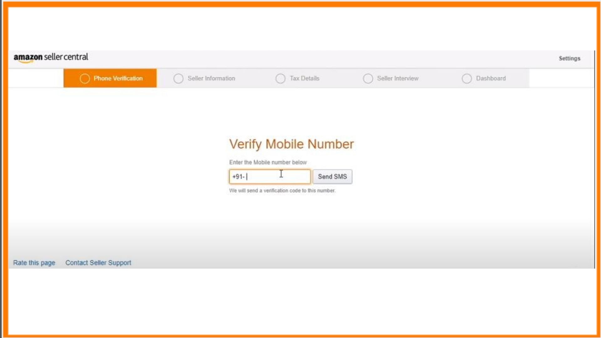 Verify your Mobile Number